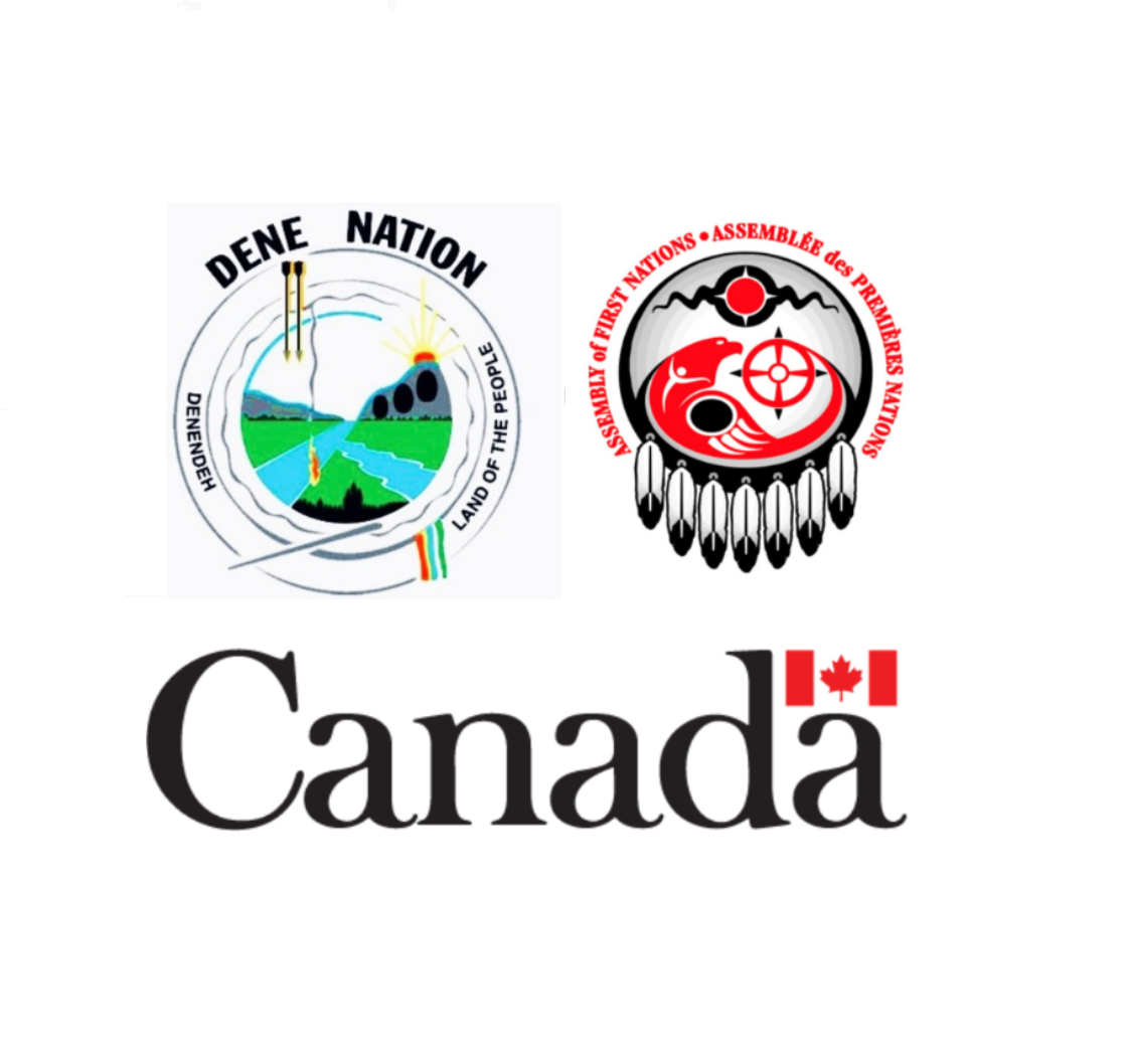 Logos of Dene First Nation, First Nations Assembly of Canada, and Government of Canada are shown