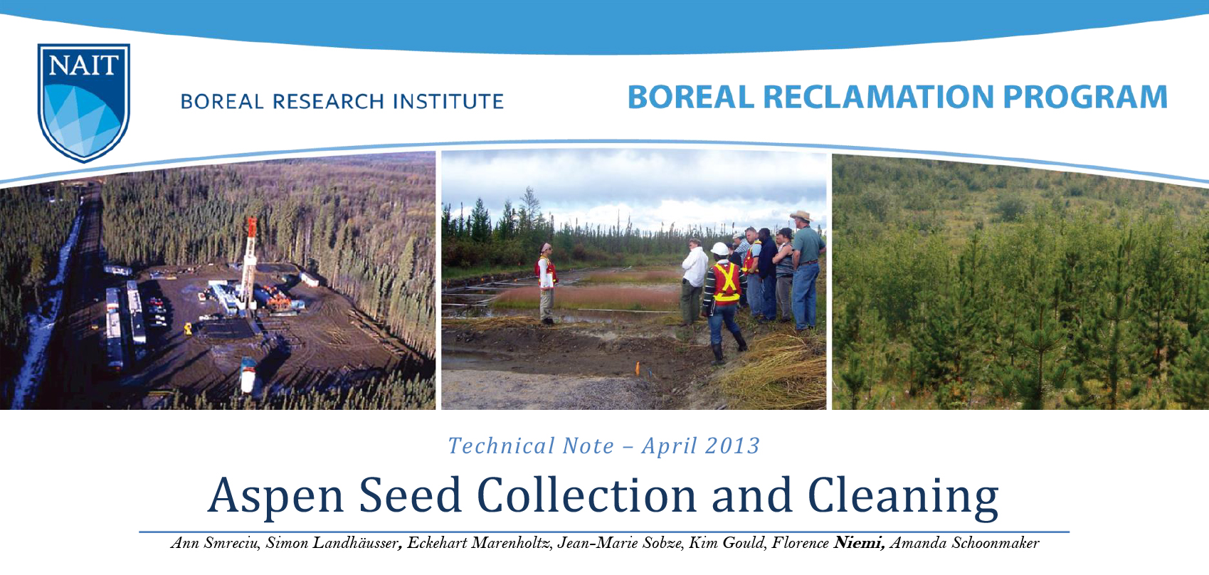 Harvesting and Cleaning Aspen Seeds Canadian Conservation and Land