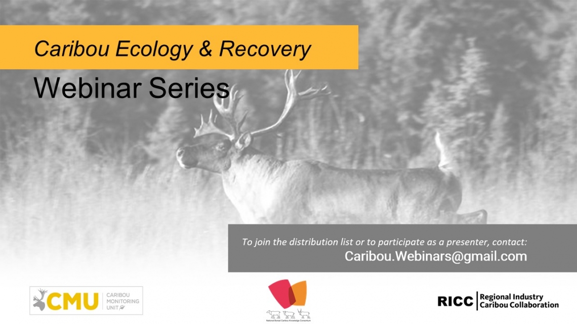 Caribou Ecology and Recovery Webinar Series Caribou Ecology and Recovery Webinar Series