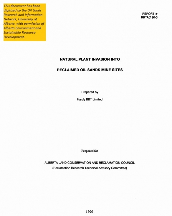 Report cover page
