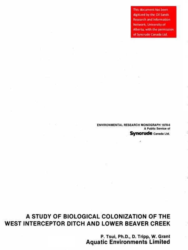 Report cover page