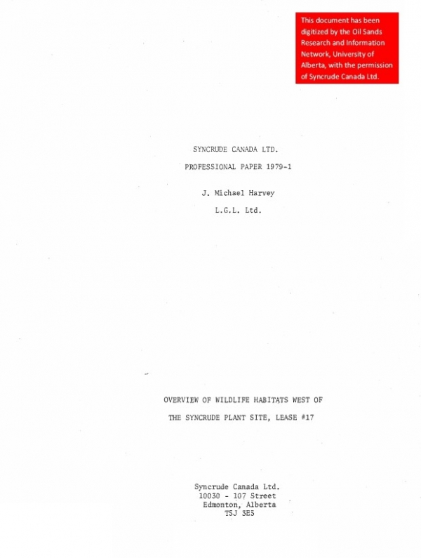 Report cover page