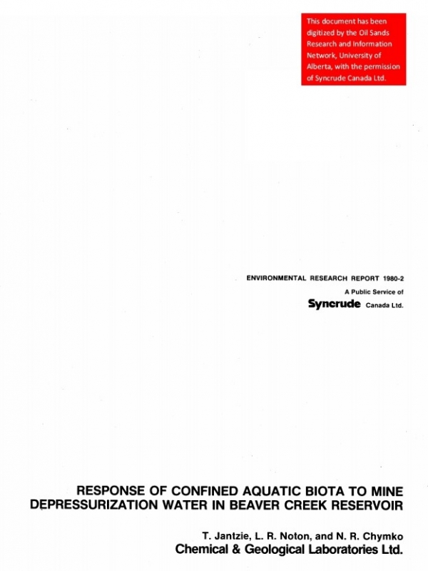 Report cover page