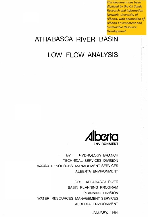 Report cover page