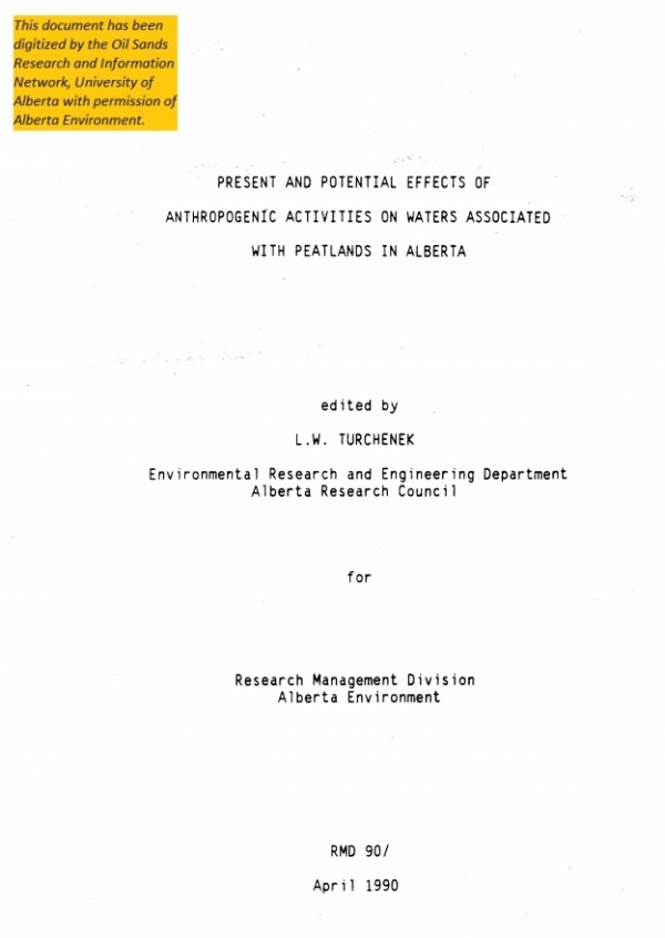 Report cover page