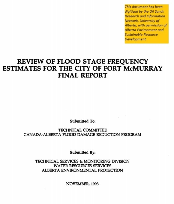 Report cover page