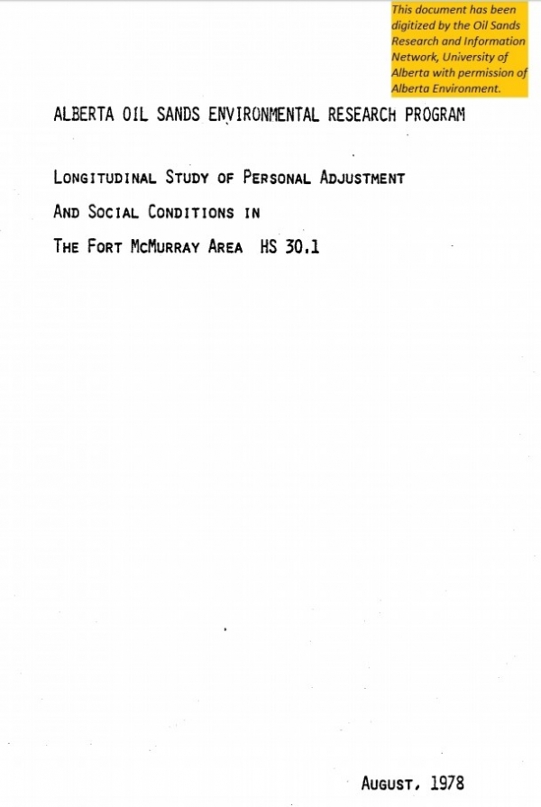 Report cover page