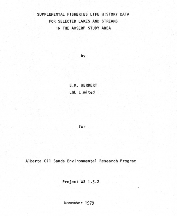 Report cover page