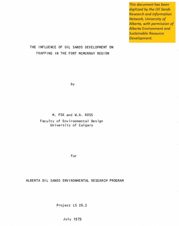 Report cover page
