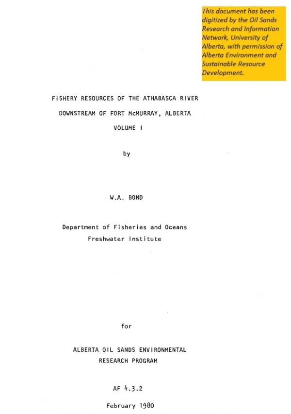 Report cover page