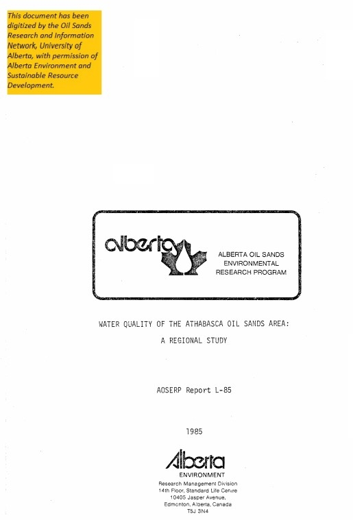 Report cover page