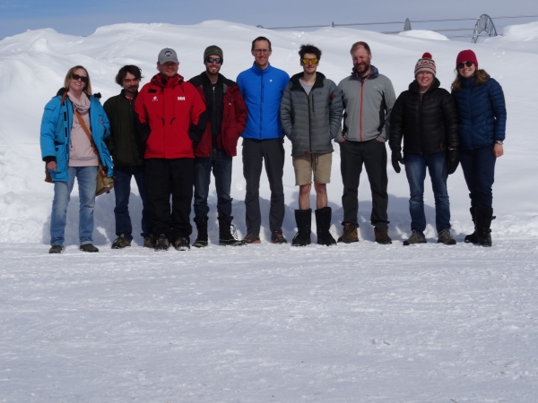 Photo of some members of the wider research team in Cambridge Bay, Nunavut