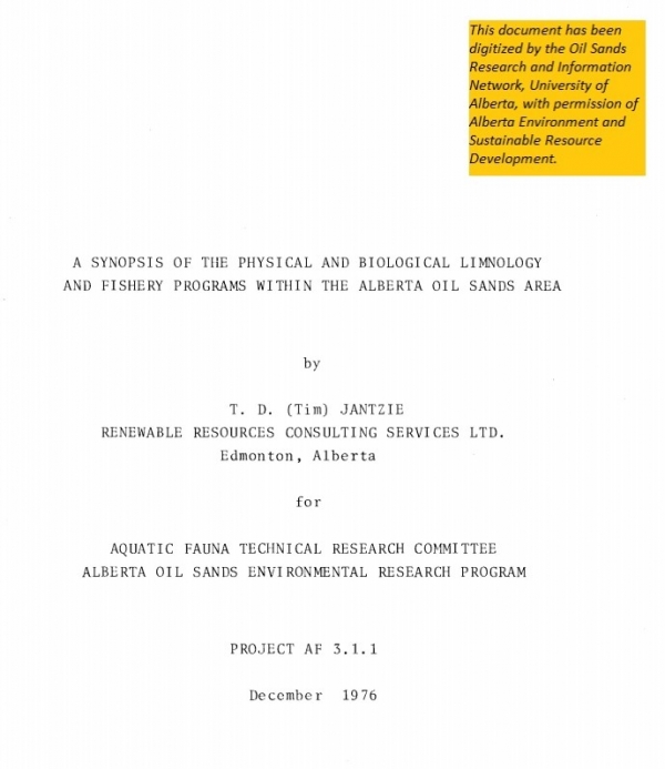 Report cover page