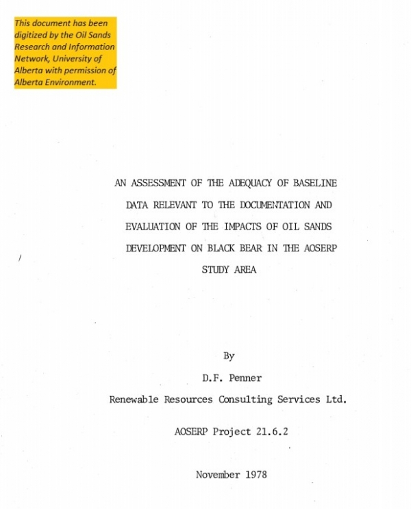 Report cover page