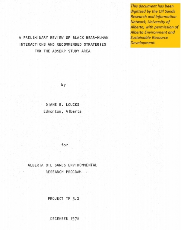 Report cover page