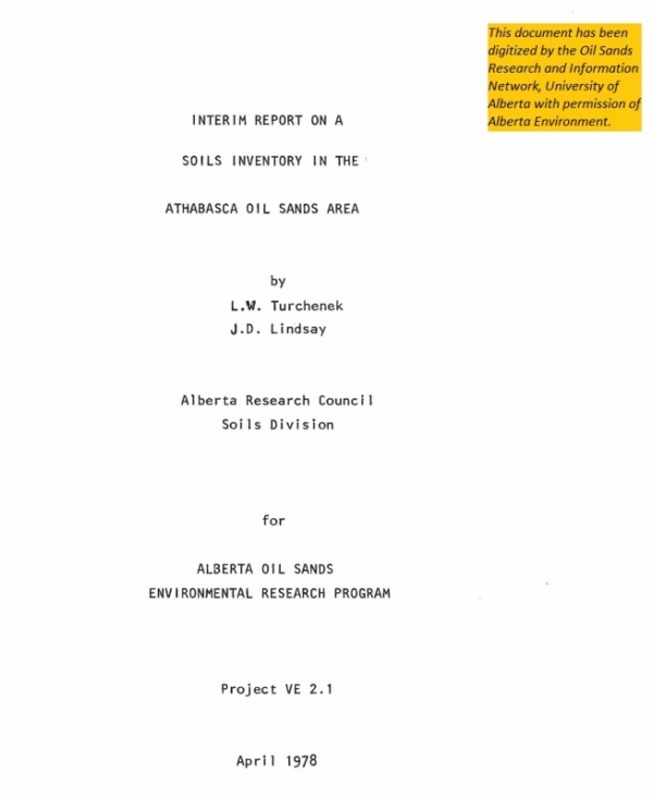 Report cover page