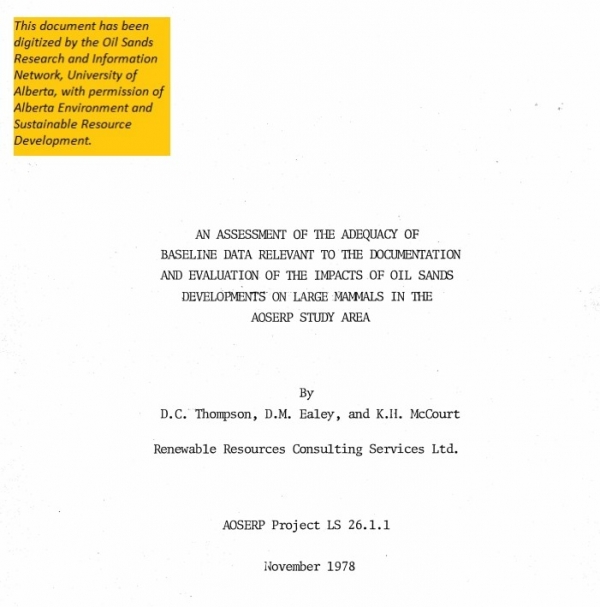 Report cover page