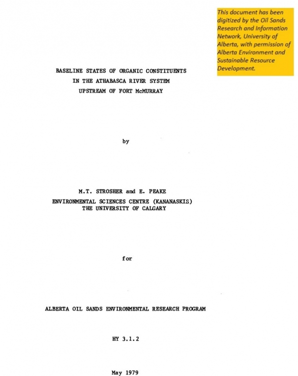Report cover page