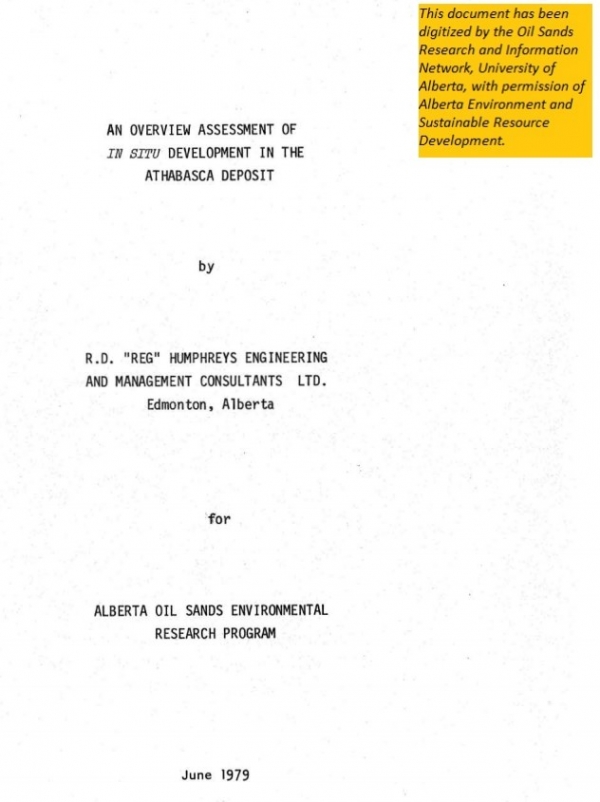Report cover page