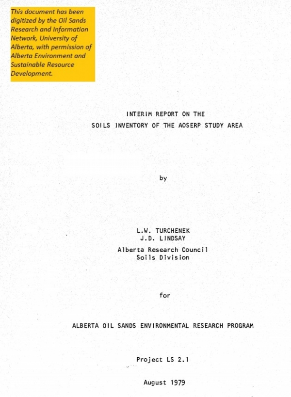 Report cover page