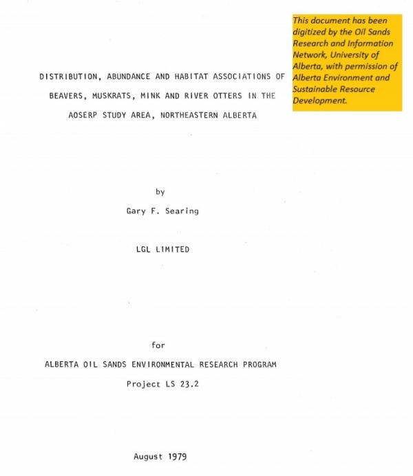 Report cover page