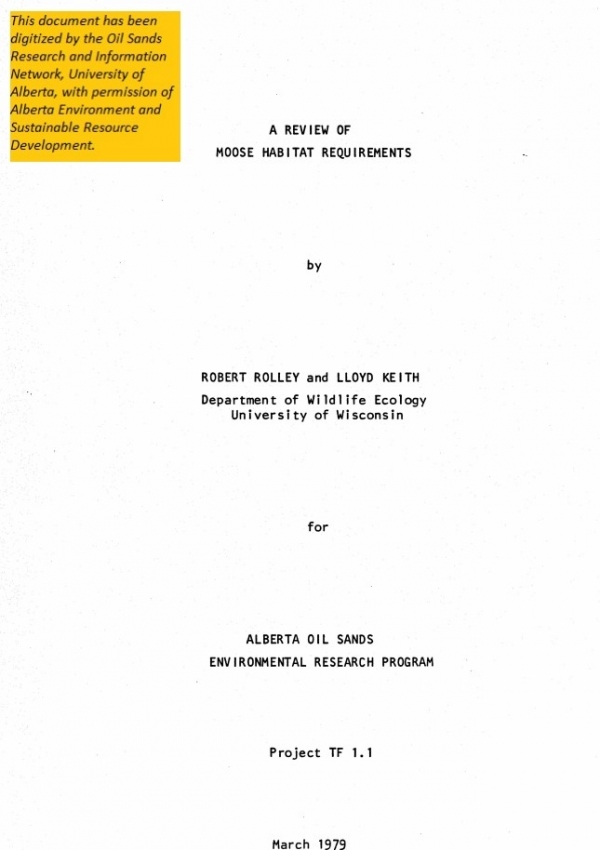 Report cover page