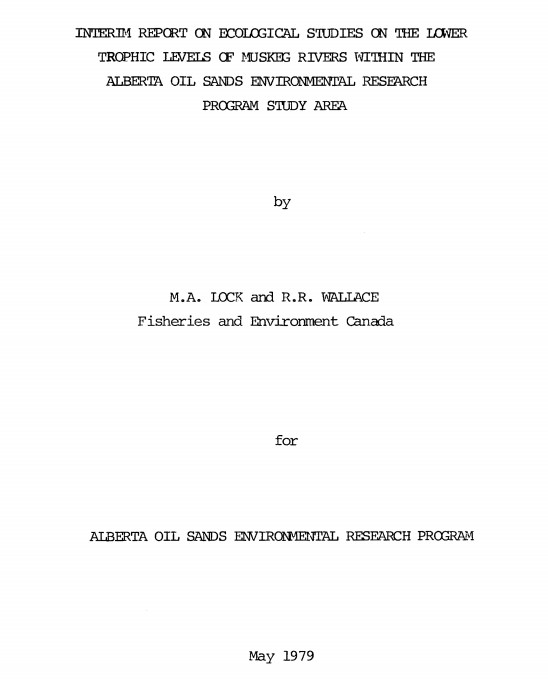 Report cover page