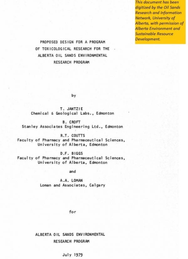 Report cover page