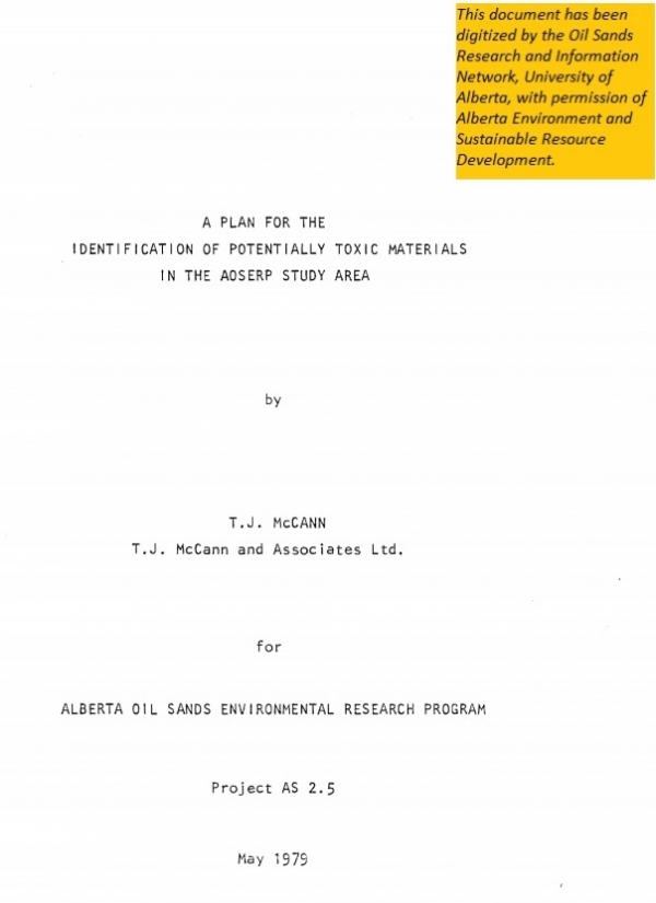 Report cover page