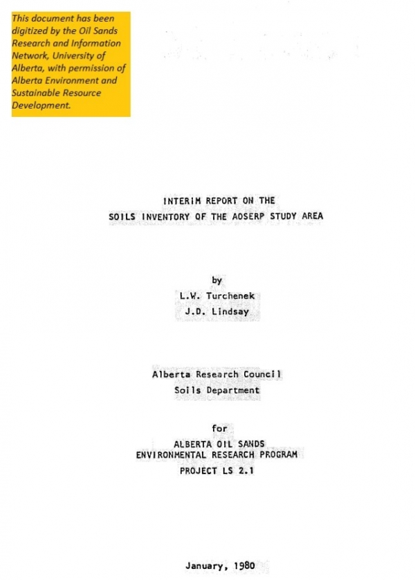 Report cover page