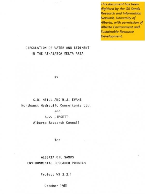 Report cover page