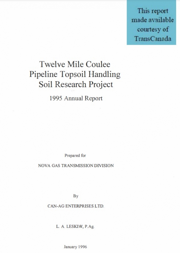 Report cover page