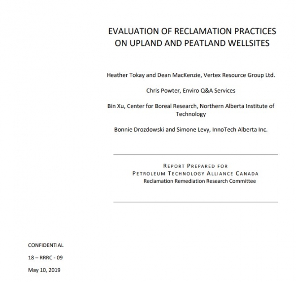 Report cover page