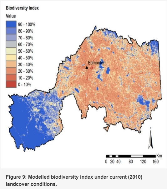 Modelled biodiversity