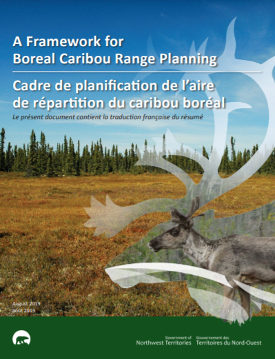 Cover of . A Framework for Boreal Caribou Range Planning, by the NWT government