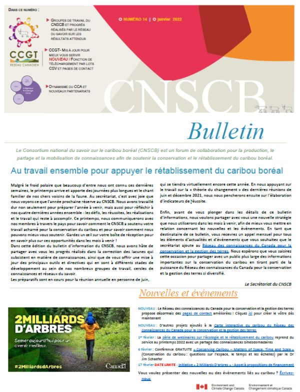Cover- Newsletter 14 en francais, NBCKC