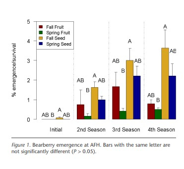 Bearberry emergence data