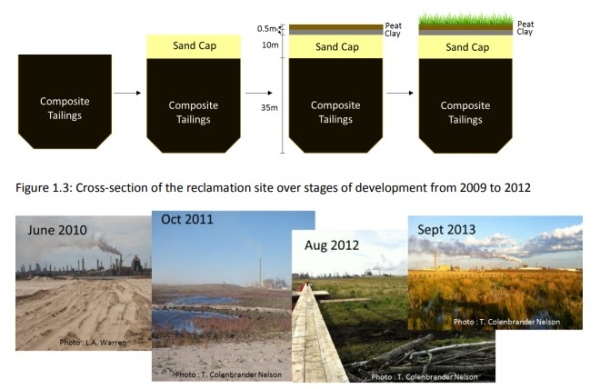 Construction stages for Sandhill Fen