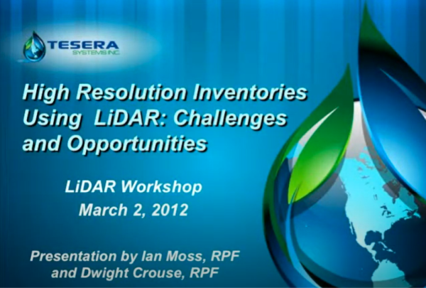 Moss Crouse Inventories LiDAR