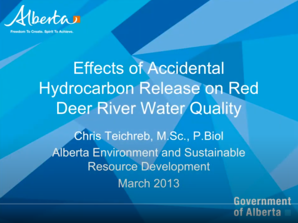 Teichreb hydrocarbon release