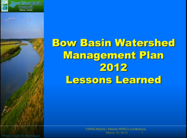 Wolfe bow river management