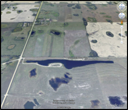 Reclaimed land at Diplomat Mine