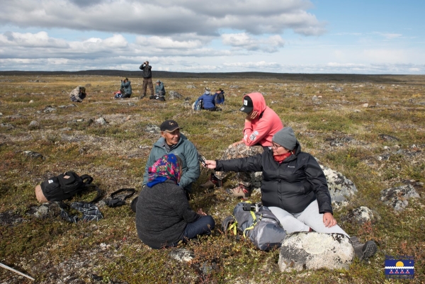 Tlicho group on the land