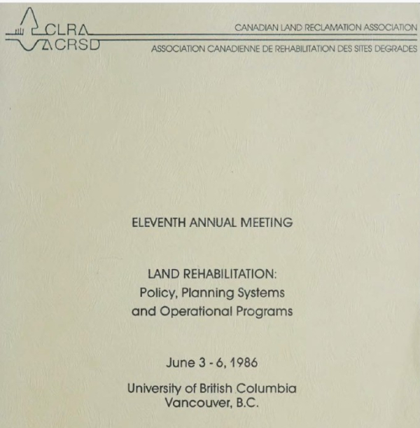 CLRA 1986 Proceedings