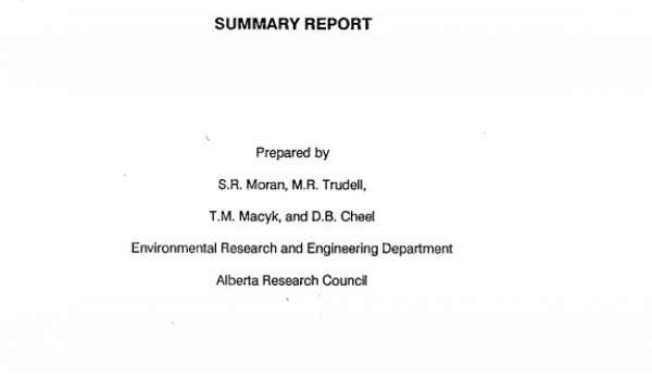 Report cover page