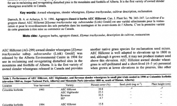 Journal article first page