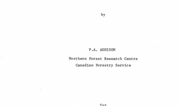 Report cover page