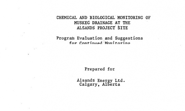 Report cover page