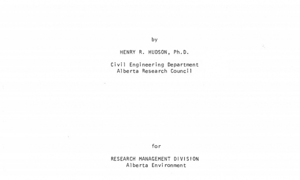 Report cover page