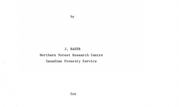 Report cover page